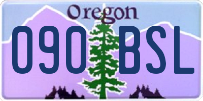 OR license plate 090BSL