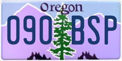 OR license plate 090BSP