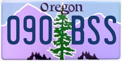OR license plate 090BSS
