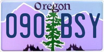 OR license plate 090BSY