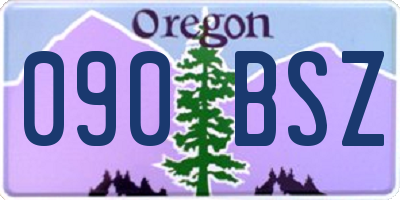 OR license plate 090BSZ