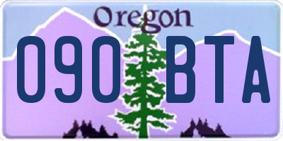 OR license plate 090BTA