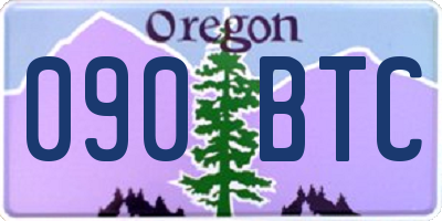 OR license plate 090BTC