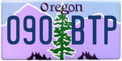 OR license plate 090BTP