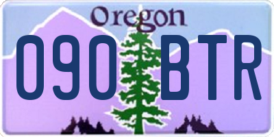 OR license plate 090BTR