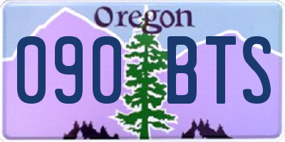 OR license plate 090BTS