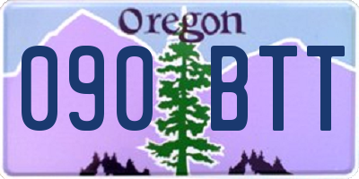 OR license plate 090BTT
