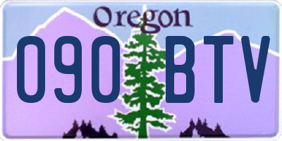 OR license plate 090BTV
