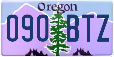 OR license plate 090BTZ
