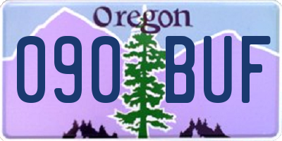 OR license plate 090BUF