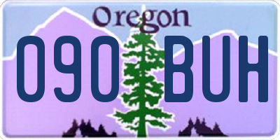 OR license plate 090BUH