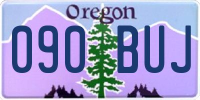 OR license plate 090BUJ