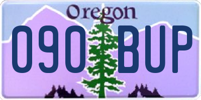 OR license plate 090BUP