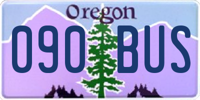 OR license plate 090BUS