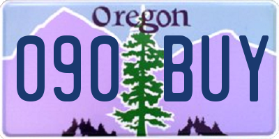 OR license plate 090BUY