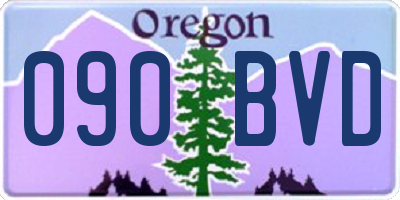OR license plate 090BVD