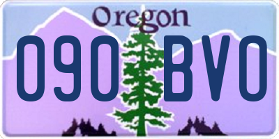 OR license plate 090BVO
