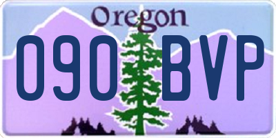 OR license plate 090BVP