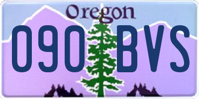 OR license plate 090BVS