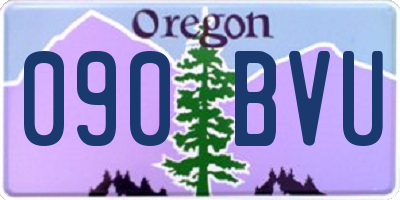 OR license plate 090BVU
