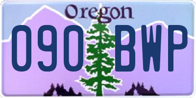 OR license plate 090BWP