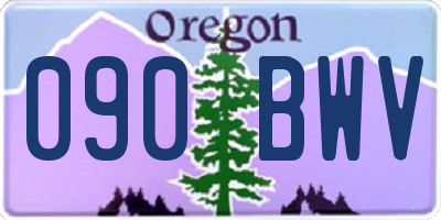 OR license plate 090BWV
