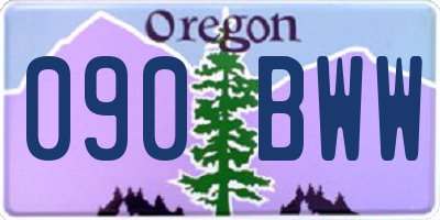 OR license plate 090BWW