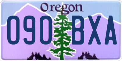 OR license plate 090BXA