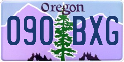 OR license plate 090BXG