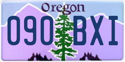 OR license plate 090BXI