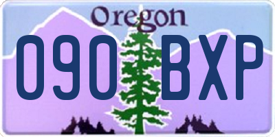 OR license plate 090BXP
