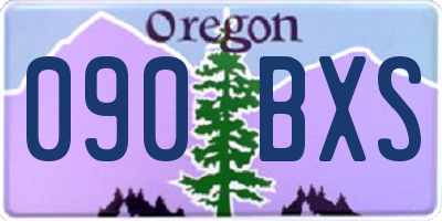 OR license plate 090BXS