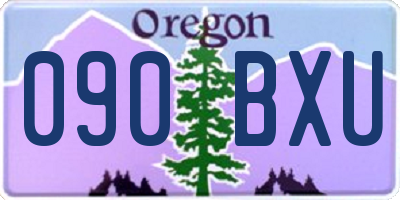 OR license plate 090BXU