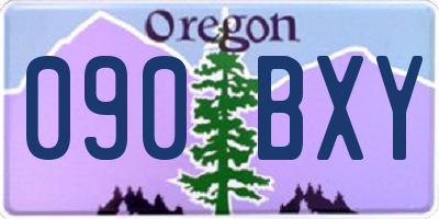 OR license plate 090BXY