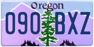 OR license plate 090BXZ