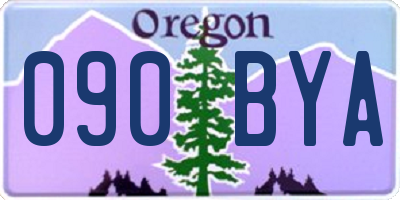OR license plate 090BYA