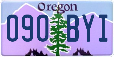OR license plate 090BYI
