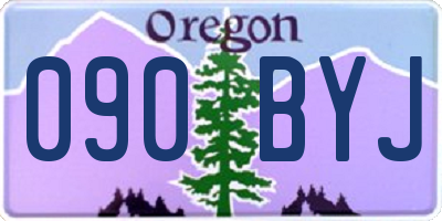 OR license plate 090BYJ