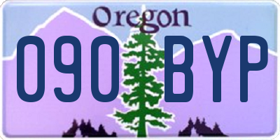 OR license plate 090BYP