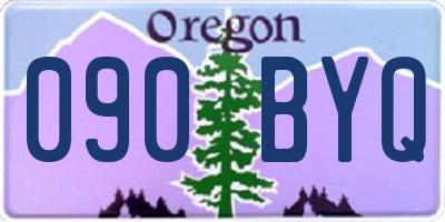 OR license plate 090BYQ