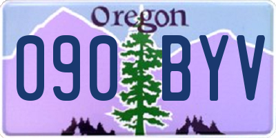 OR license plate 090BYV