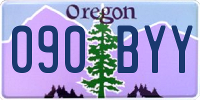 OR license plate 090BYY