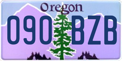 OR license plate 090BZB