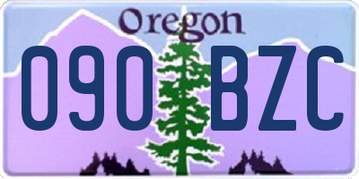 OR license plate 090BZC