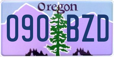 OR license plate 090BZD