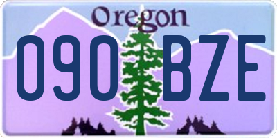 OR license plate 090BZE