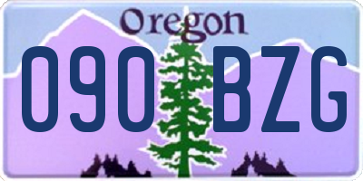 OR license plate 090BZG