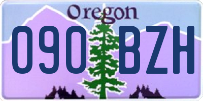 OR license plate 090BZH
