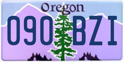 OR license plate 090BZI