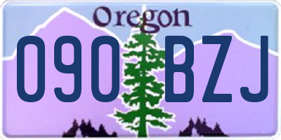 OR license plate 090BZJ